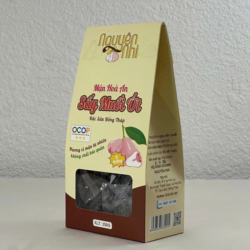 Mứt mận hòa an sấy muối ớt hộp  350gr ( đặc sản đồng tháp) thumbnail 10