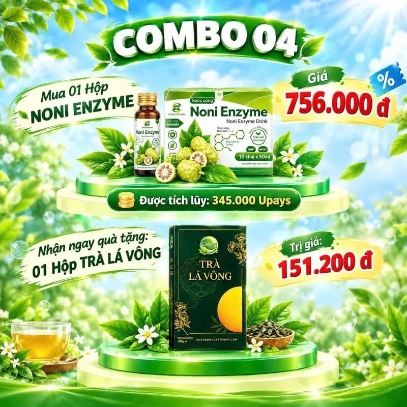 MUA 1 NONI ENZYME TẶNG NGAY 1 TRÀ LÁ VÔNG thumbnail 2