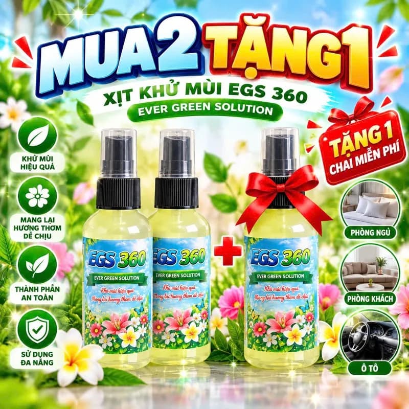 Mua 2 tặng 1 ( Xịt Khử Mùi EGS 360 ) thumbnail 2