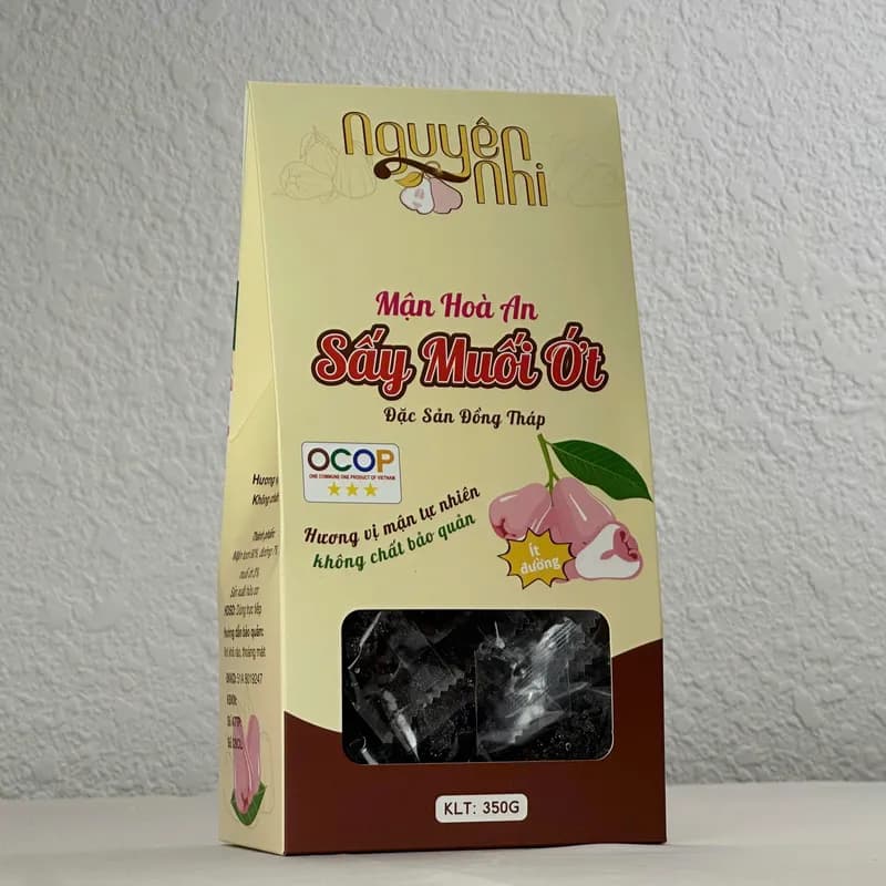 Mứt mận hòa an sấy muối ớt hộp  350gr ( đặc sản đồng tháp) thumbnail 7
