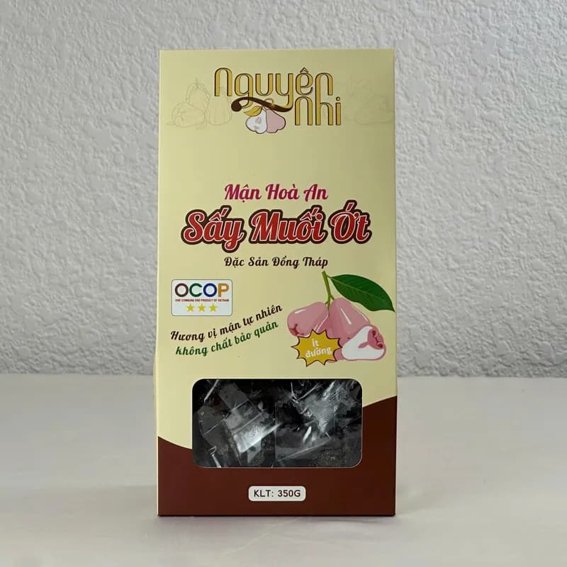 Mứt mận hòa an sấy muối ớt hộp  350gr ( đặc sản đồng tháp) thumbnail 8