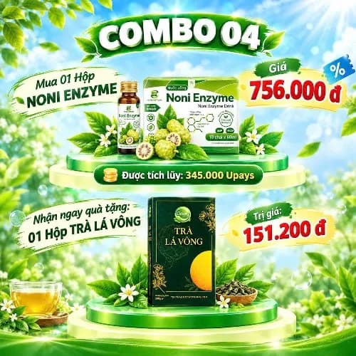 MUA 1 NONI ENZYME TẶNG NGAY 1 TRÀ LÁ VÔNG thumbnail 1