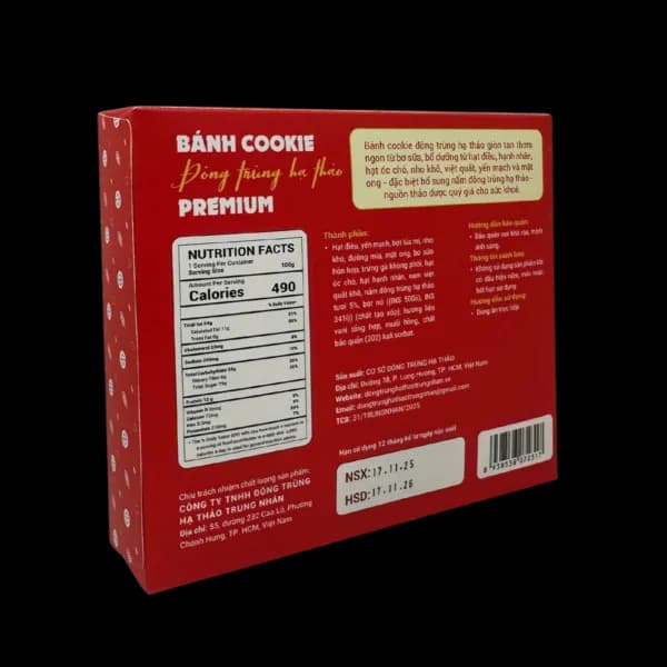 BÁNH COOKIE ĐÔNG TRÙNG HẠ THẢO PREMIUM – Món quà dinh dưỡng từ thiên nhiên cho cuộc sống khỏe mỗi ngày thumbnail 4