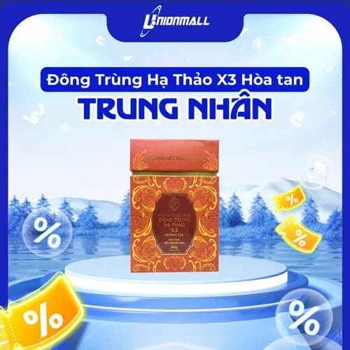 Đông Trùng Hạ Thảo X3 Hoàng Gia - Hòa tan Sấy thăng hoa (20 gói x 5g) thumbnail 1