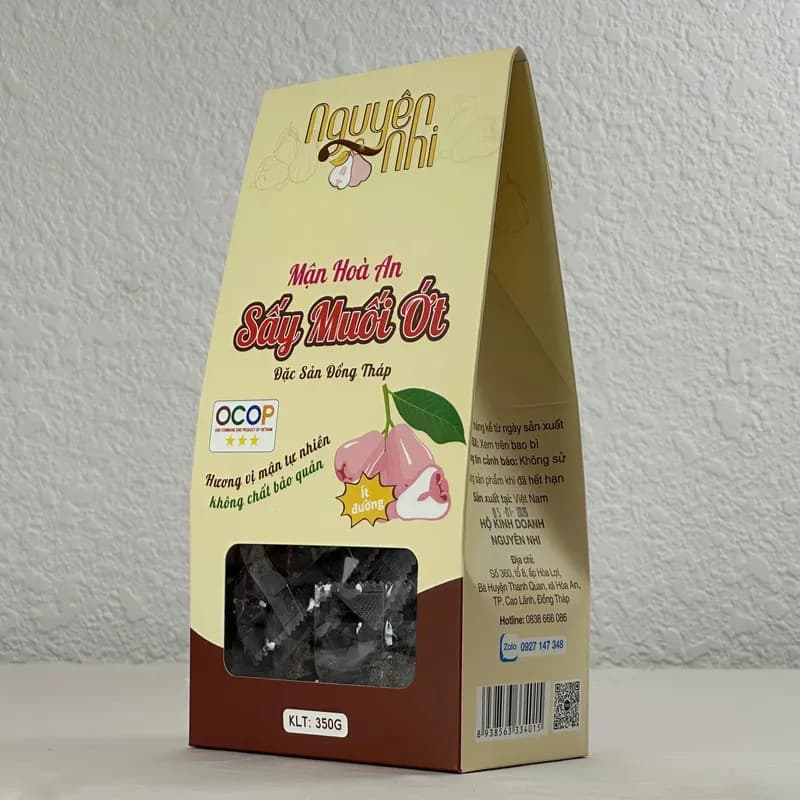 Mứt mận hòa an sấy muối ớt hộp  350gr ( đặc sản đồng tháp) thumbnail 4