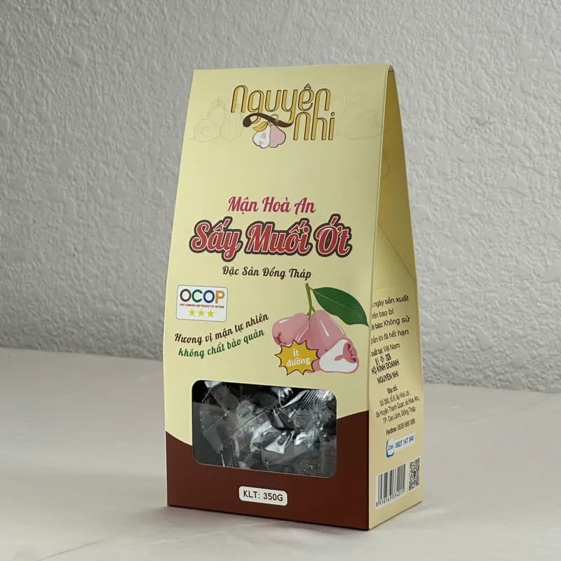 Mứt mận hòa an sấy muối ớt hộp  350gr ( đặc sản đồng tháp) thumbnail 9