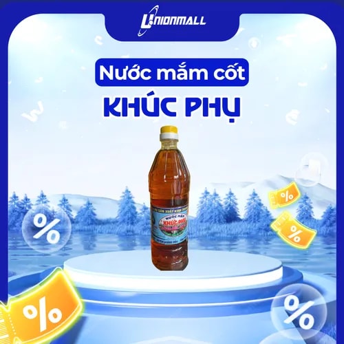 Nước Mắm  Gia Truyền Khúc Phụ ( Cốt Cá Cơm- Cá Nục) Chai 1 lít - Ảnh 1