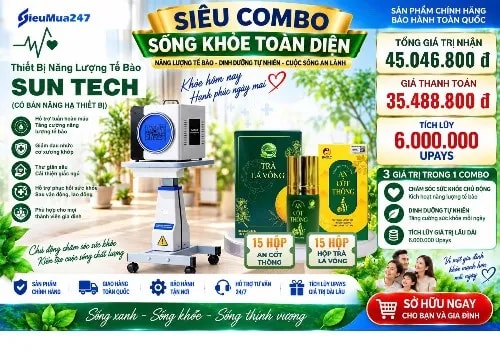 COMBO SỐNG KHỎE TOÀN DIỆN 2 - Ảnh 1