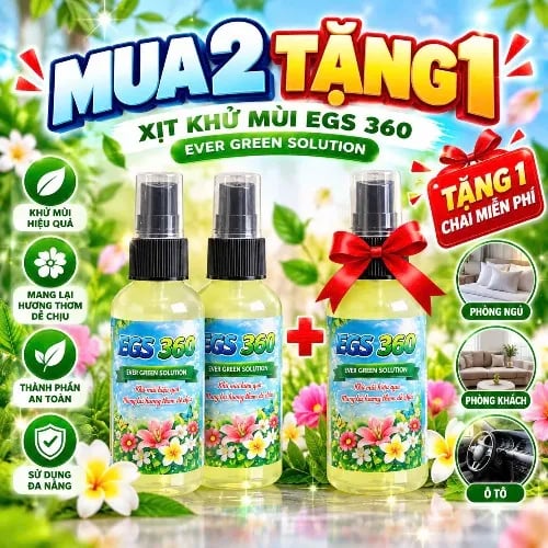 Mua 2 tặng 1 ( Xịt Khử Mùi EGS 360 )